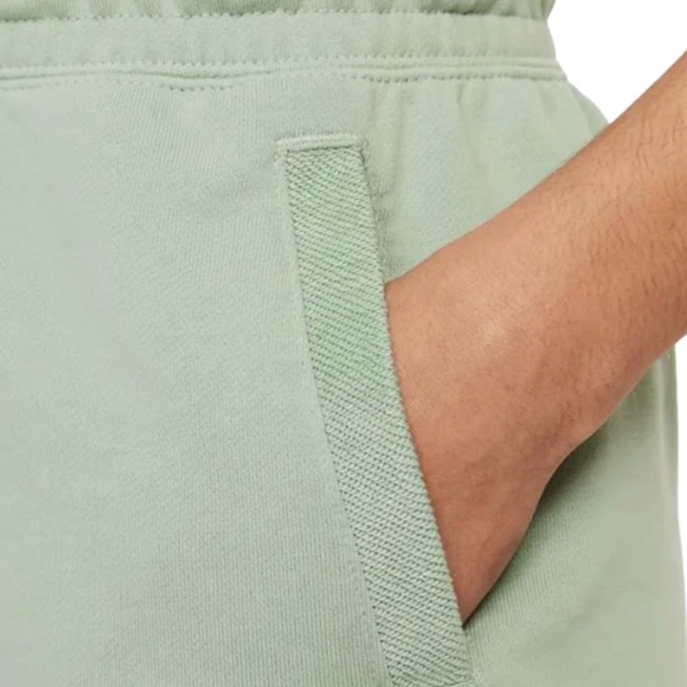 Nike Women's Sportswear High waisted Essential French Terry Shorts Dusty Green - Picture 3 of 10